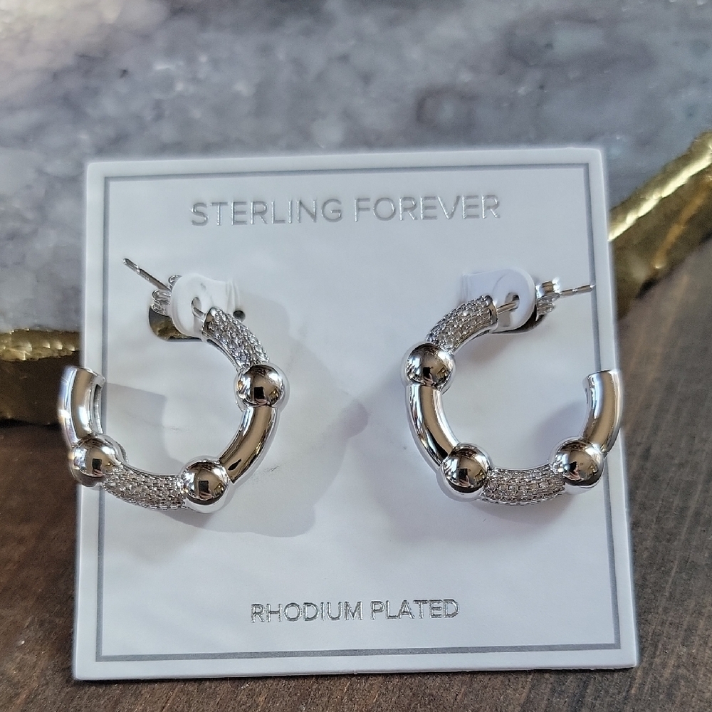 Silver Hoop Earrings